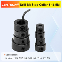 Butée de profondeur réglable 3-16mm avec pince pour perçage précis dans les travaux de menuiserie