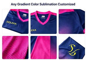 Maglia da Calcio Personalizzata in Poliestere 100% con Stampa a Trasferimento Termico, Asciugatura Rapida, Logo e Grafica Personalizzati per Squadre - Product Image 4