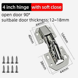 90 Degree Concealed Steel Iron Bridge Frog <b>Door</b> Hinge for Kitchen Cabinets Punch-Free for Home Furniture Use - Product Image 4