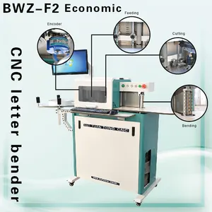 CNC alüminyum kanal harf bükme makinesi 3d levha katlayıcı reklam metal işareti CNC bender