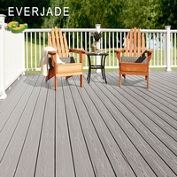 Garten-Terrassenfliesen WPC-Verbundstoff-Klickfliesen für Außenbereiche – Holz-Kunststoff-Terrassendielen WPC-Bodenbelag