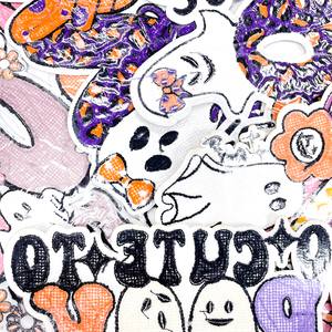 Benutzer definierte Halloween Ghost Patch Set Bestickte BOO Kürbis Spinne Friedens zeichen PVC Aufbügeln Handtuch Chenille Applique für Kleidung Hüte - Product Image 2