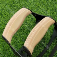 Barres de support de poussée en bois Parallettes pour Calisthenics Home Gym Workout Exercise Stands de poussée en bois