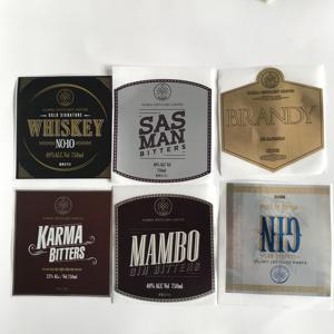 Selbst klebender kunden spezifischer Druck Klare Goldfolie aufkleber Transparentes Logo-Etikett - Product Image 6