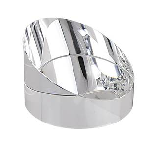 Prensapapeles de Cristal Transparente de 60x45 mm, Soporte para Cartas, Accesorio de Escritorio - Product Image 1