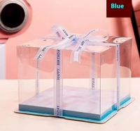 Boîte à gâteau créative et unique en PP recyclable, résistante aux chocs, pour l'emballage alimentaire et les surprises d'anniversaire