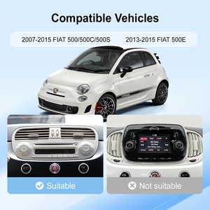 Autoradio Rhythm con Android Auto e Carplay, Telecamera di Retromarcia AHD, Vivavoce, USB, FM, SWC per <span class=keywords><strong>FIAT</strong></span> 500/<span class=keywords><strong>500C</strong></span>/500S/500E 2007-2015 - Product Image 6