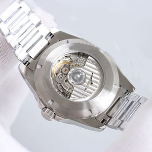 Montre mécanique de luxe pour homme avec cadran marron soleil, affichage de la date, verre saphir, bracelet en acier inoxydable 904L - Product Image 6