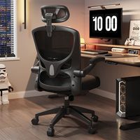 Chaise en maille ergonomique pour maison moderne Chaise d'ordinateur sédentaire en tissu à carreaux pour chambre à coucher de jeunes Dortoir de jeux Siège de bureau d'étude