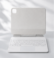 Keyboard Mini Nirkabel Magnetik Plastik Baru dengan Touchpad LED Backlit USB-C untuk Tablet Desain Ultra-Tipis yang Dapat Diisi Ulang