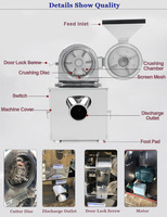 Broyeur universel de haute précision pour poudre de matières premières sèches, Pulvérisateur multi-applications pour épices, céréales et produits chimiques