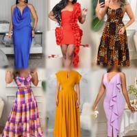 Vestidos Casuales al Por Mayor 2026, Vestidos de Moda Usados con Descuento, Ropa Elegante para Mujer, Liquidación de Inventario, Envío Aleatorio