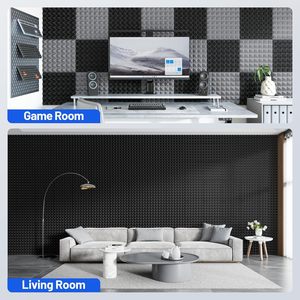 Pannello Acustico Ignifugo ad Alta Densità dal Design Moderno, Schiuma Acustica ad Alta Isolazione Acustica per Pareti - Product Image 5