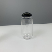 Flacon en plastique transparent pour toner, cylindrique, avec bouchon à bille blanc ou noir, 100 ml, 120 ml, 150 ml, 200 ml, 3 oz, 4 oz, 5 oz, 7 oz, pour sérum de soin de la peau