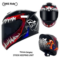 Nouveau casque de moto intégral pour homme et femme en ABS avec visière en dôme certifié 3C, style chevalier pour toutes les saisons
