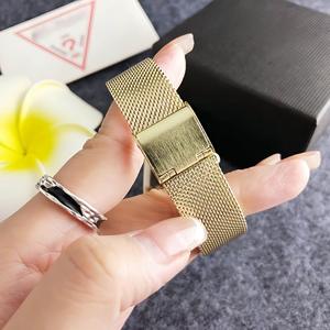 <span class=keywords><strong>Montre</strong></span> à quartz <span class=keywords><strong>GUESS</strong></span> américaine en alliage écologique, style coréen, pour couple, avec cadran triangulaire inversé et diamants, en acrylique, 38 mm, à aiguilles - Product Image 3