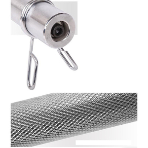 2.2M <strong>Bar</strong> <strong>for</strong> 2-inch <strong>Weight</strong> Plates <strong>Curling</strong> <strong>Bar</strong> <strong>for</strong> <strong>Weight</strong> Lifting Bicep Curl 2 Spring Collars Included - Product Image 5
