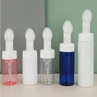 Blanc Ambre Noir Bouteille En Plastique 30ml 50ml 60ml 100ml Bouteille De Pompe À Mousse avec Brosse Pompe À Mousse