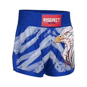 النسر الهندي الرجعية الملاكمة التايلاندية السراويل الكلاسيكية قطع ضئيلة MMA كيك تجريب مجموعة ملابس التدريب - Product Image 3