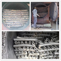 Four horizontal à charbon de bois pour la fabrication de briquettes de biomasse à usage domestique bon marché four