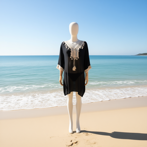 HDJ Vestido playero de verano para mujer, traje de baño informal, túnica, traje de baño, pareo W21054-32 - Product Image 1