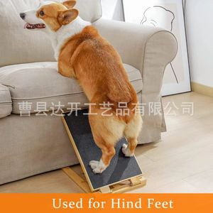 Planche à gratter en bois pour animaux de compagnie, échelle d'escalade réglable en forme de triangle pour chats et chiens - Product Image 4