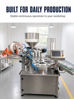 Machine de remplissage et de scellage de gobelets pour sauces (ketchup, mayonnaise), Scelleuse de gobelets pour sauces, Personnalisable