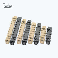 Rail en nylon Jingji SLR de haute qualité, 5/7/9/11 emplacements, 21 mm, haute résistance, durable, couleur sable noir K/M, pour la chasse tactique en extérieur