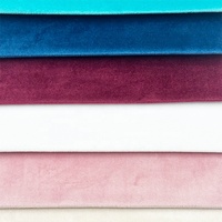 Tissu d'ameublement 100% polyester velours turc uni velours hollandais peluche babyface pour housses de canapé tête de lit