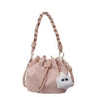 Sac seau mini nuage tendance avec cordon de serrage, mignon, pour femme, idéal pour le printemps, sac à main quotidien