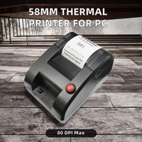 Imprimante thermique 58mm pour étiquettes de ticket de réception peut modifier le texte d'impression via la gestion des numéros de papier PC pour le système de file d'attente en stock