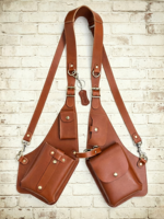 OEM ODM Holster d'épaule médiéval en similicuir, accessoires de costume cosplay LARP personnalisés, unisexe adulte, en stock
