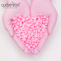 Perles de cire dure Waxkiss, cire dure brésilienne, étiquette privée personnalisée, perles de cire dure 100g, perles de cire dure pour tous les types de dépilatoire