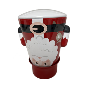 Có thể tái chế cấp thực phẩm Santa Claus hình hộp Thiếc Có thể được sử dụng để giữ Bánh quy sô cô la kẹo vv. - Product Image 2