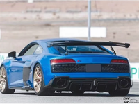 Kit carrosserie diffuseur arrière en fibre de carbone style capot amélioré pour Audi R8 21-22, lèvre de pare-chocs arrière personnalisée, outils de carrosserie automobile