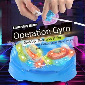 2-in-1 אנימה ילדים צעצוע לפצל הפיצול מתכתי קרב מסתובב העליון עם מתנה קלה ומשגר לילדים - Product Image 5