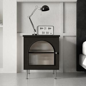 Meubles scandinaves i kea meubles de maison bon marché table d'appoint en bois/table de <span class=keywords><strong>chevet</strong></span> avec pied en métal - Product Image 3