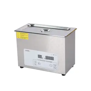 Dental and medical ultrasonic cleaners with heater and timer