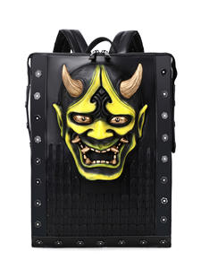 Мужской женский рюкзак из искусственной кожи с заклепками - Product Image 6