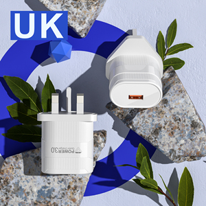 Cantell 1A 2A <span class=keywords><strong>Cargador</strong></span> USB, Adaptador <span class=keywords><strong>de</strong></span> Enchufe USB, Enchufe <span class=keywords><strong>de</strong></span> Pared con 3 Pines para Reino Unido, Cabezal <span class=keywords><strong>de</strong></span> Carga para <span class=keywords><strong>iPhone</strong></span> y Android - Product Image 2
