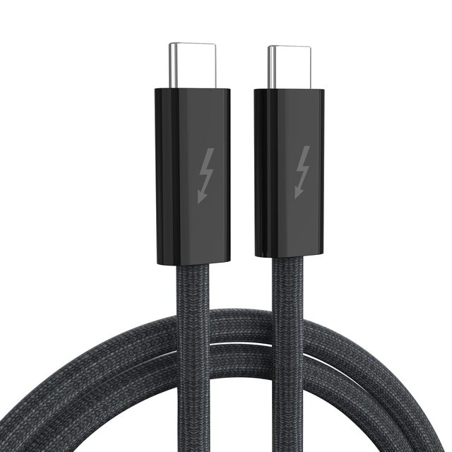 8K@60Hz & Dual 4K Display Thunderbolt 4 Pro Heavy Duty Braided Cable for Data Transferring