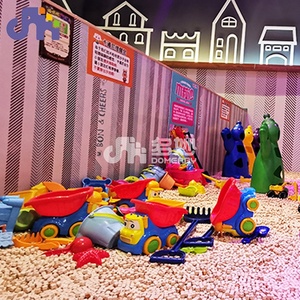 Gerçek ahşap tahıl kum çukur havuzu ile Domerry özel kapalı oyun alanı ekipmanları yumuşak oyun çocuk oyuncak - Product Image 5