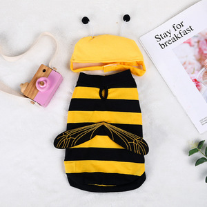 Disfraz de Abeja para Mascotas, Estilo T, Amarillo, Talla SML, Traje de Transformación para Halloween para Perros y Gatos - Product Image 1