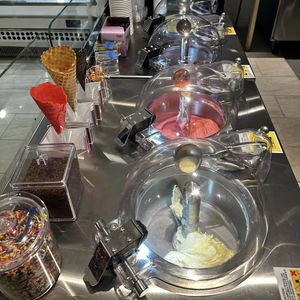 Standing Floor GALAXY PRO V2 MILES Brand CE NSF Approved <strong>Silicon</strong> <strong>Ring</strong> Best Hard Ice Cream Gelato Machine 2 Tubs 2 Tanks Churning - Product Image 1
