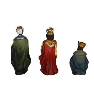 Juego de Figuras de Natividad Clásicas de Eden, Sagrados Reyes Magos, Poliresina, Pintadas a Mano, Figuras Navideñas, Aprox. 8 cm Alemania ZICOM - Product Image 4