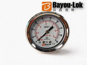 Manomètre à vide Bayou Lok SUS316, raccordement fileté NPT radial/axial, conception anti-vibration, haute précision - Product Image 5
