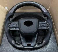 Volant en cuir en fibre de carbone pour Toyota Hilux Land Cruiser Dmax F150 Ranger Triton L200 Custom Steer 4x4 Forged Wheel