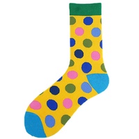 Chaussettes pour hommes et femmes Chaussettes en coton de style européen et américain Chaussettes Hip-hop Skateboard Chaussettes à pois Vente en gros
