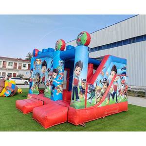 Nouveau château gonflable Paw Team pour usage extérieur, châteaux gonflables commerciaux pour enfants, maison de rebond combinée avec toboggan - Product Image 5