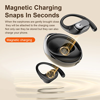 Auriculares Inalámbricos Bt 6.0 con Gancho para la Oreja, Pantalla LED Digital, Control Táctil, Batería de Larga Duración, para Deportes